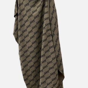 Balenciaga Brown Logo Swim Sarong